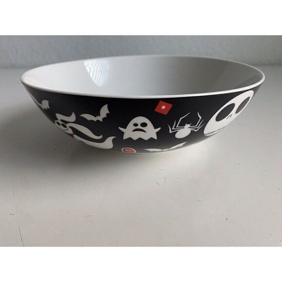 Nightmare Before Christmas Jack Skellington And Zero Ceramic Large Serving Bowl - Picture 3 of 12